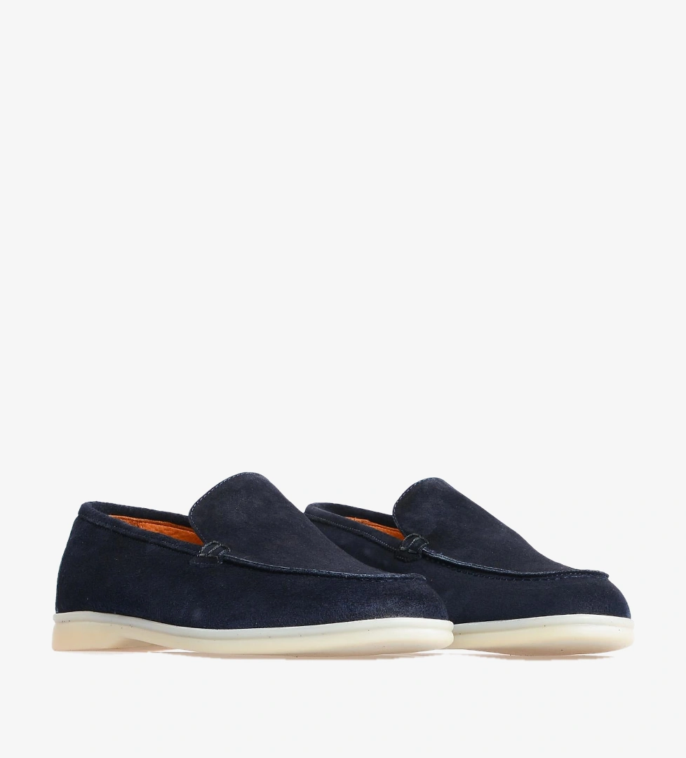 Lacivert Süet Erkek Loafer