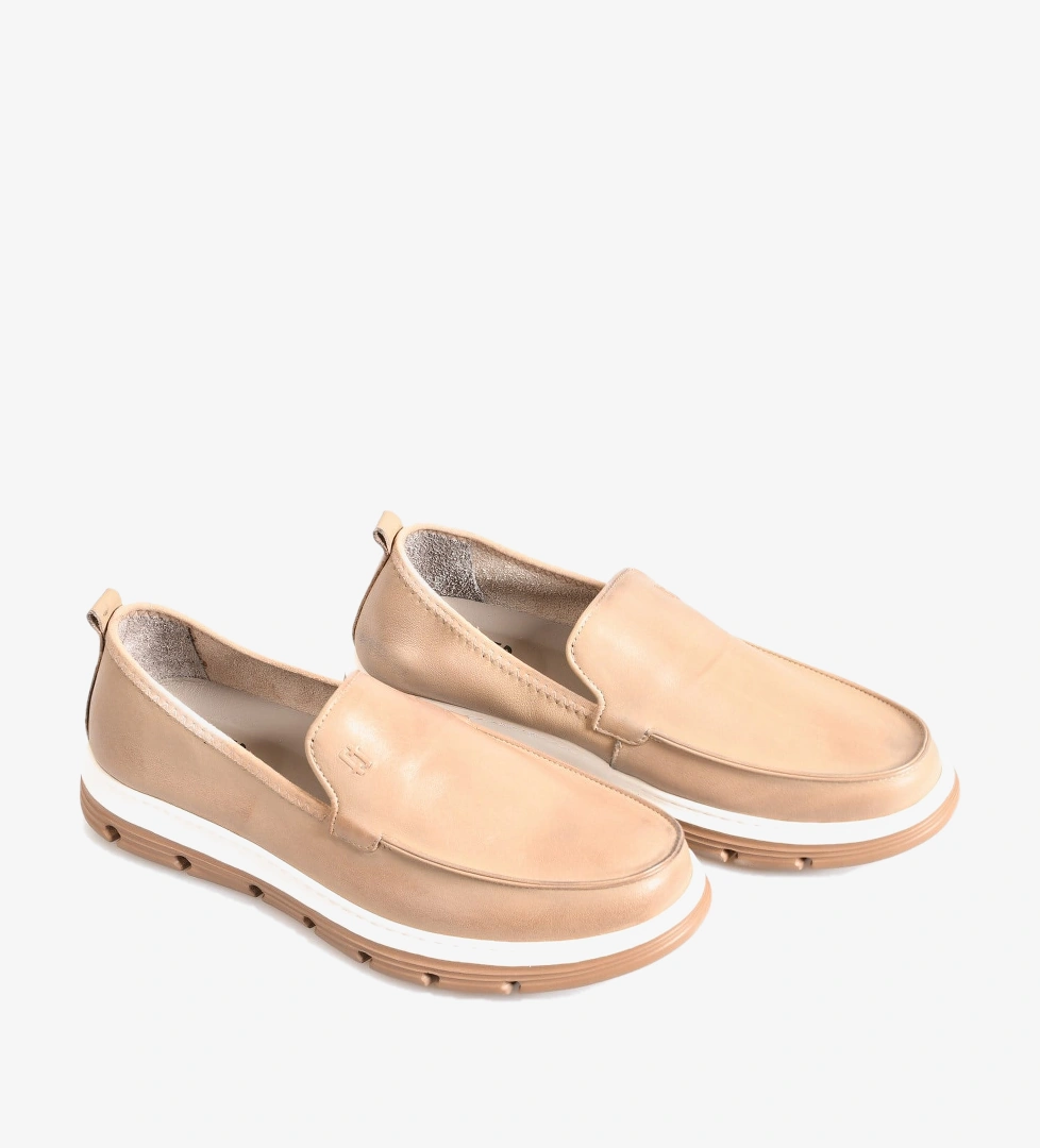Flower Flower Taba 2347 Deri Erkek Loafer