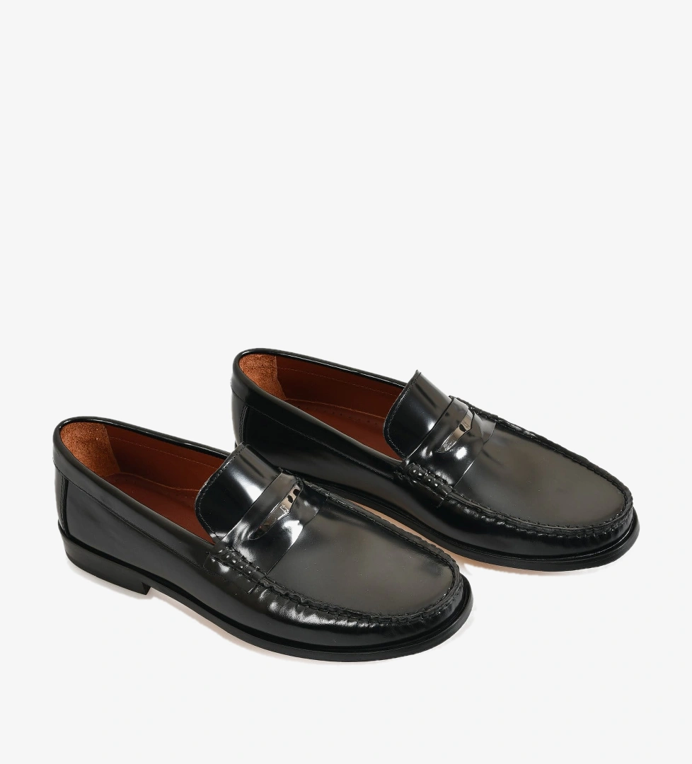 Siyah Deri Erkek Loafer