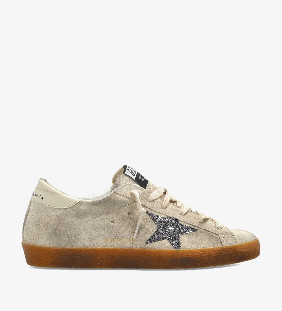 Golden Goose Bej Golden Goose Deri Super