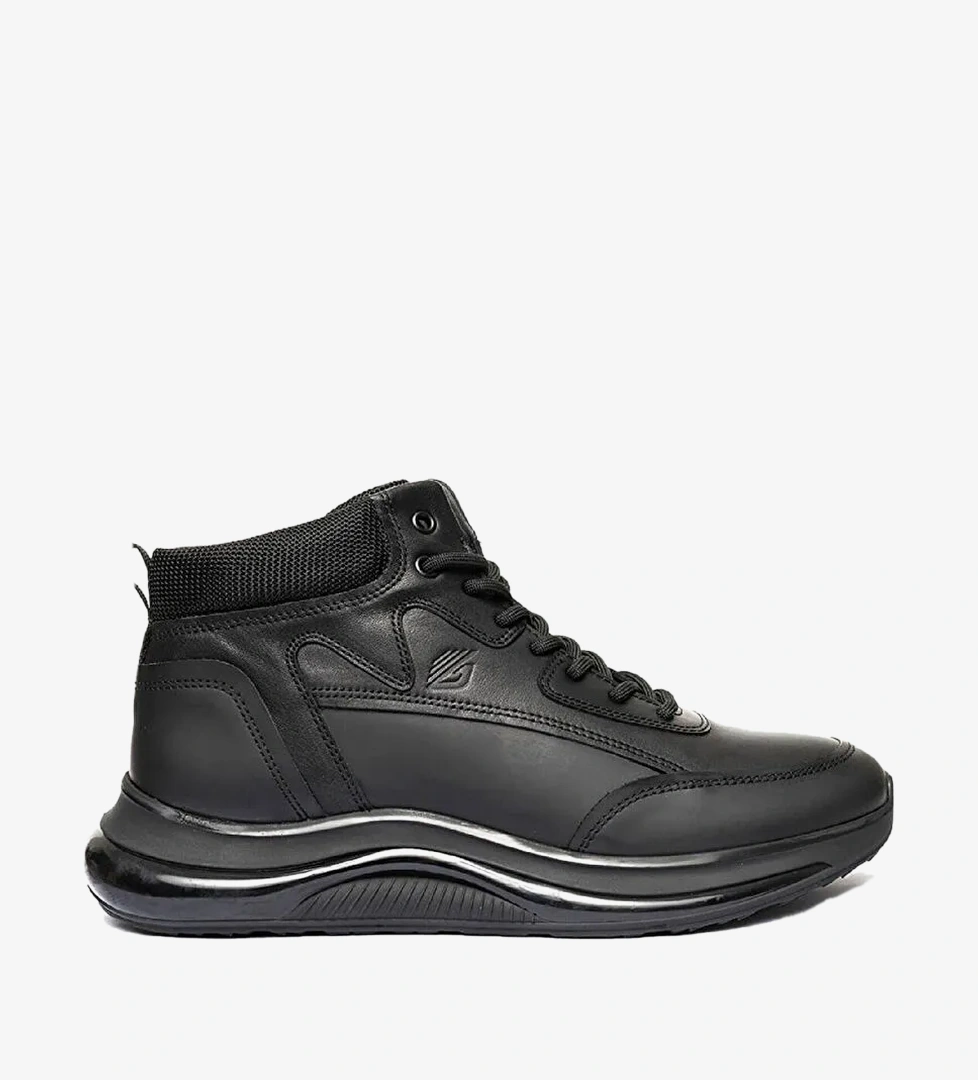Greyder Greyder Erkek Siyah Hakiki Deri Sneaker Bot Greyder'de! Siyah - 1. görsel