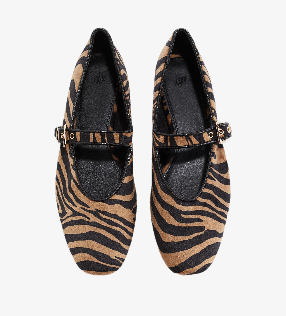 H&m Bej Zebra Desenli H&m Mary