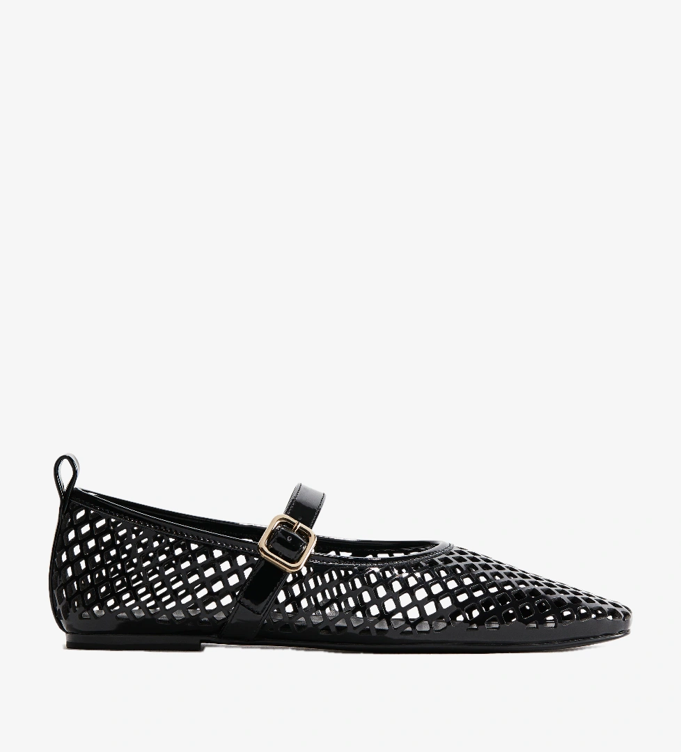 H&m Siyah H&m Delikli Mary