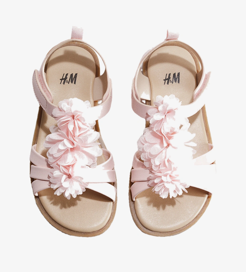 H&m Pembe Çiçekler H&m Aplikeli
