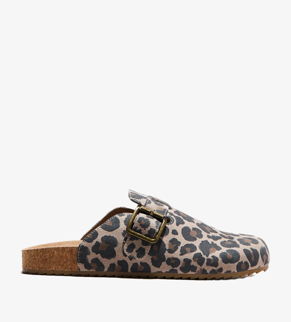 H&m Bej Leopar Desenli H&m Terlik