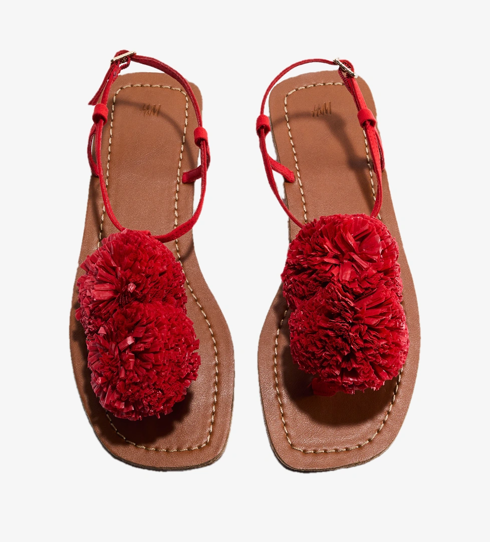 H&m Kırmızı H&m Aplikeli