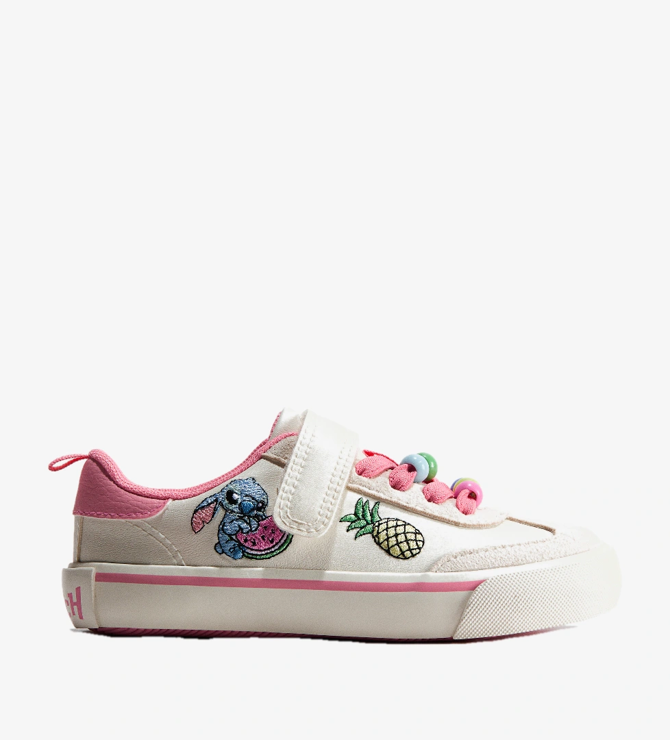 H&m Açık Bej Lilo Stitch H&m Aplikeli