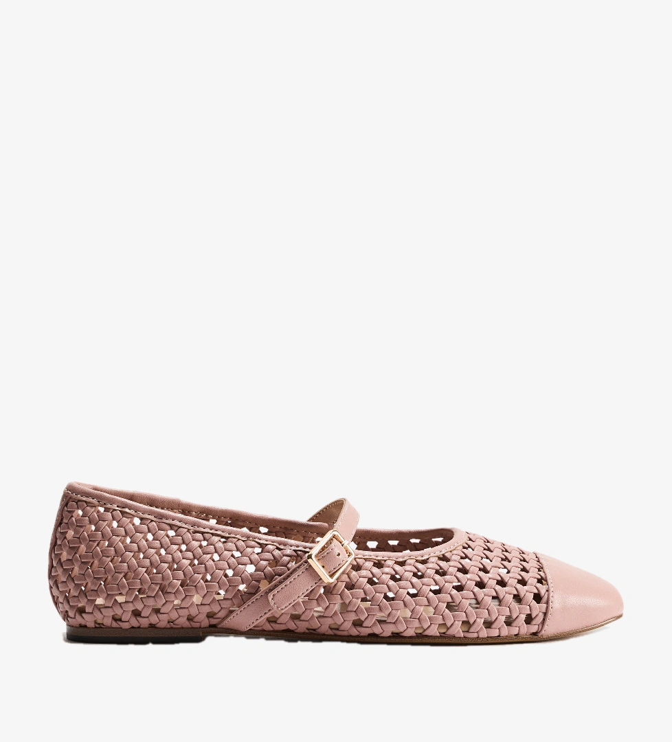 H&m Toz Pembe H&m Kafes Örgüsü