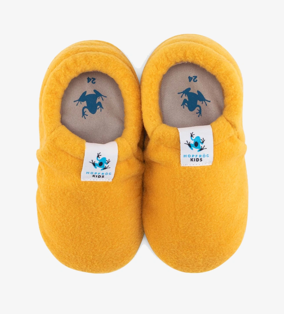 Hopfrög Polar Fleece Sarı Polar Barefoot Patik (Hediye Seti) model görseli