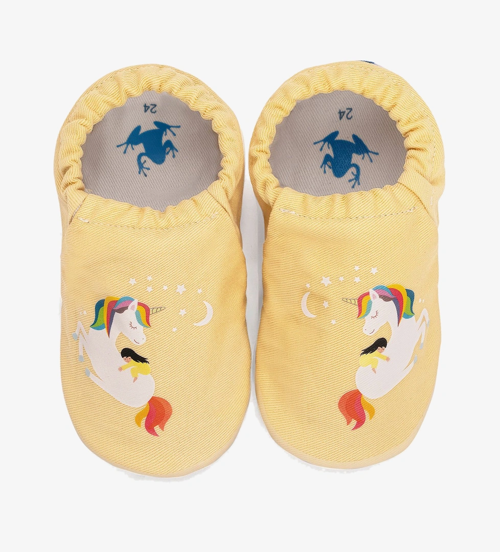 Unicorn Hyper Pastel Sarı Barefoot Akıllı Patik - Görsel 1