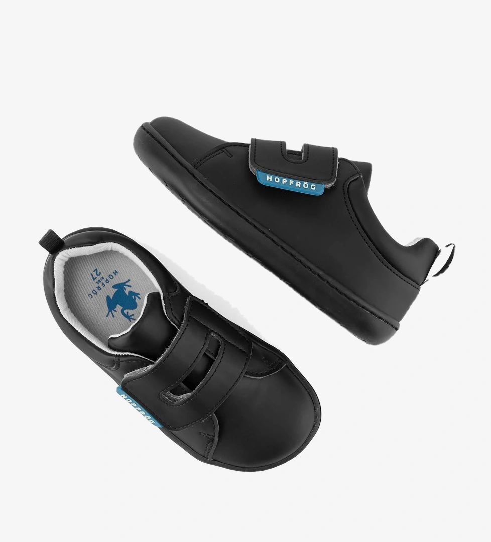 Smart Walker Casual Süper Mat Siyah Barefoot Çocuk Ayakkabı - Görsel 1