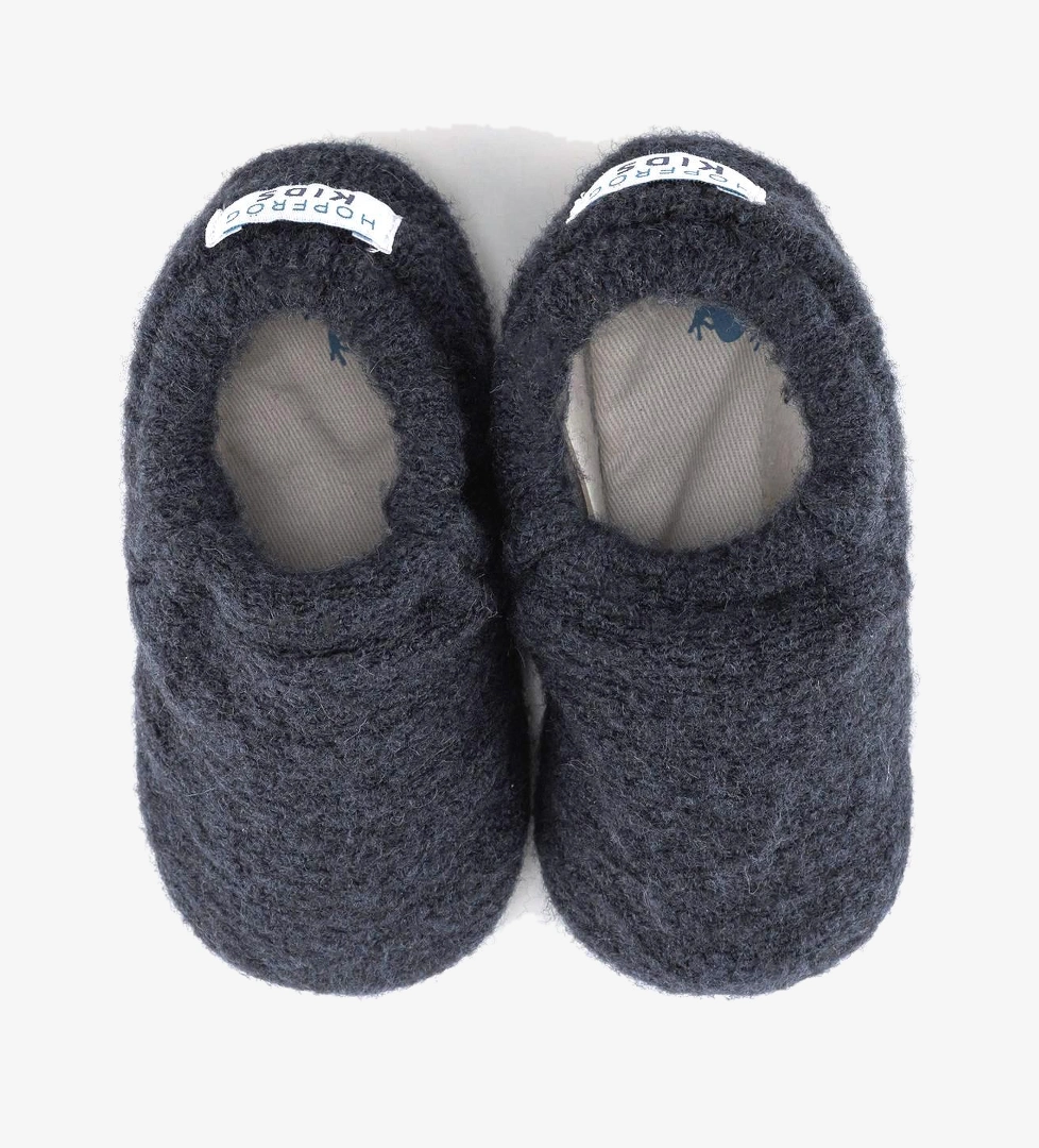 Hopfrög Recycled Woo Wooly Yünlü Lacivert Barefoot Patik (Hediye Seti) model görseli
