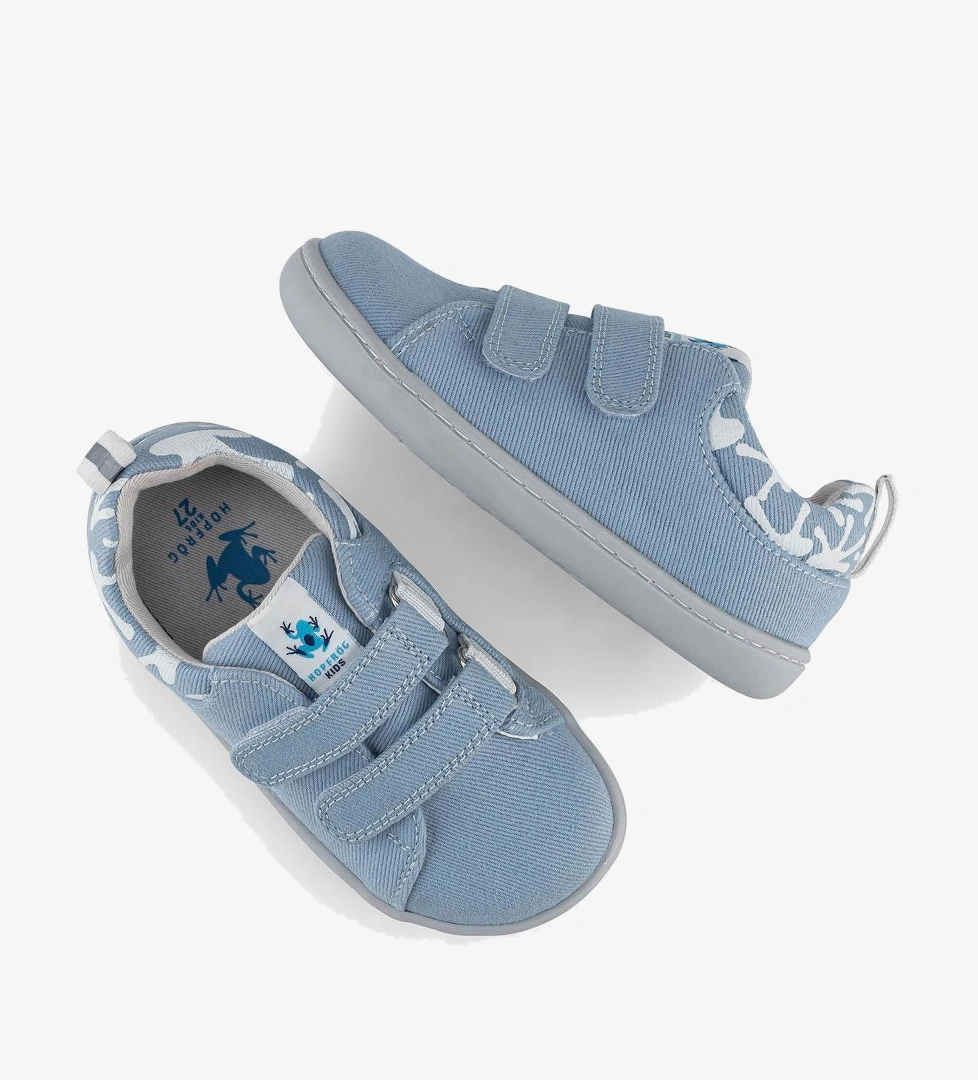 Smart Walker Recycled Canvas Eco Açık Mavi Barefoot Çocuk Ayakkabı - Görsel 1