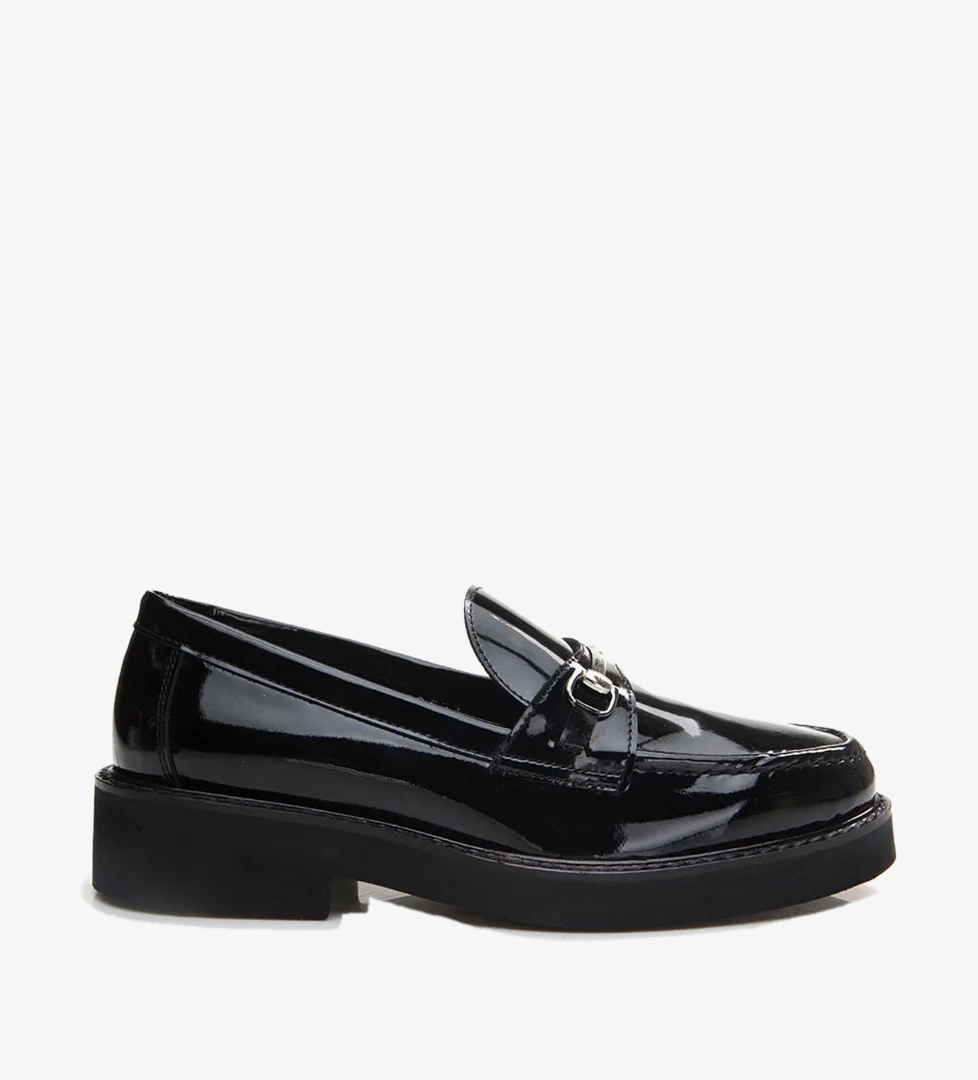 Kadın Deri Siyah Loafer