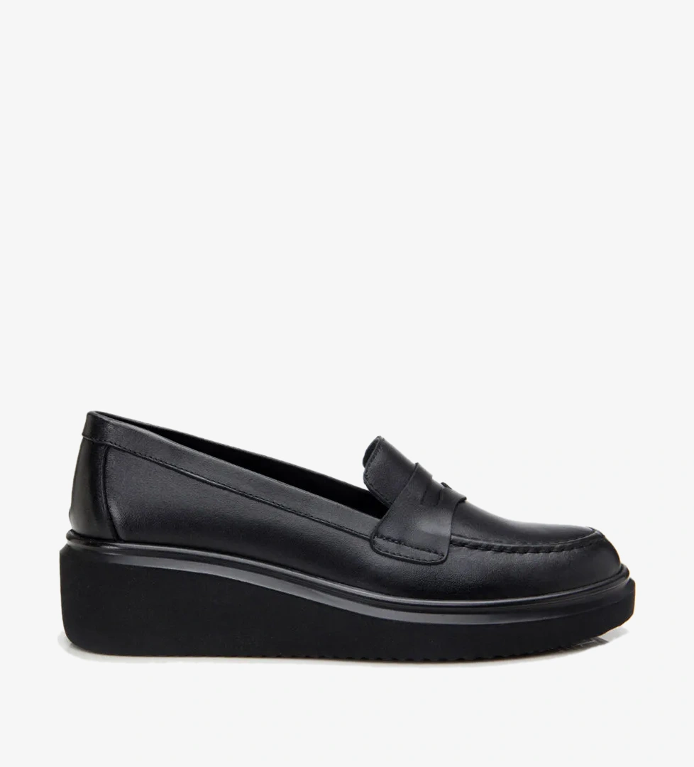 Kadın Deri Siyah Loafer