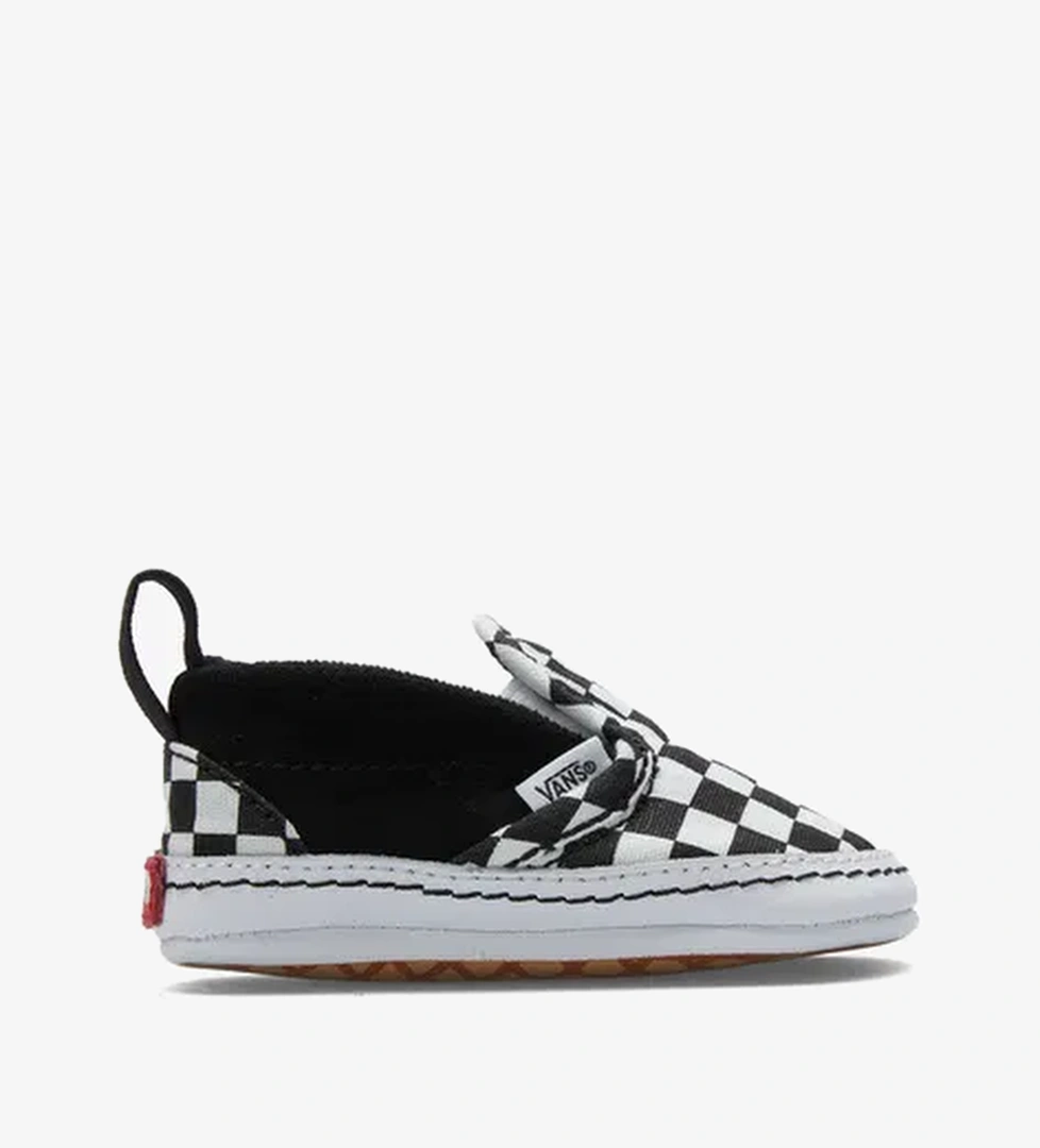 Vans Slip On V-Crib Checkered Bebek Beyaz Spor Ayakkabı