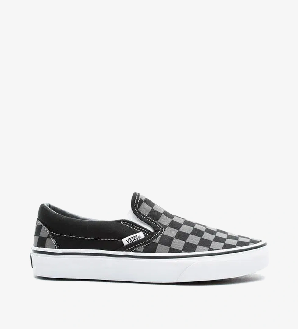 Vans Classic Slip-On Checkerboard Siyah Unisex Sneaker - Görsel 1