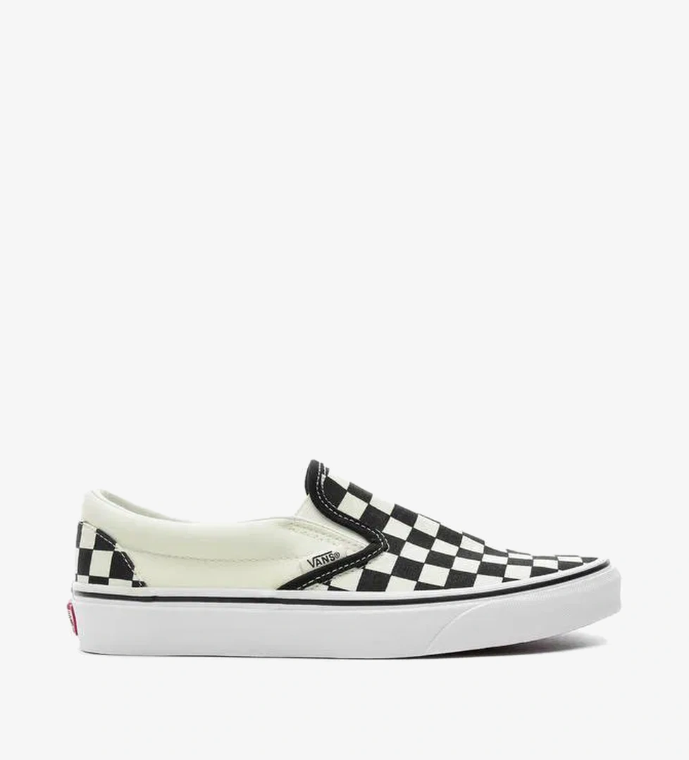 Vans Classic Slip-On Checkerboard Siyah - Bej Unisex Sneaker - Görsel 1