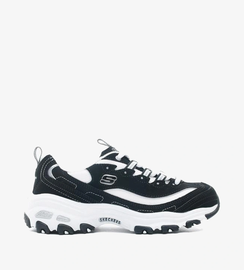Skechers D'Lites-Biggest Fan Kadın Siyah-Beyaz Spor Ayakkabı - Görsel 1