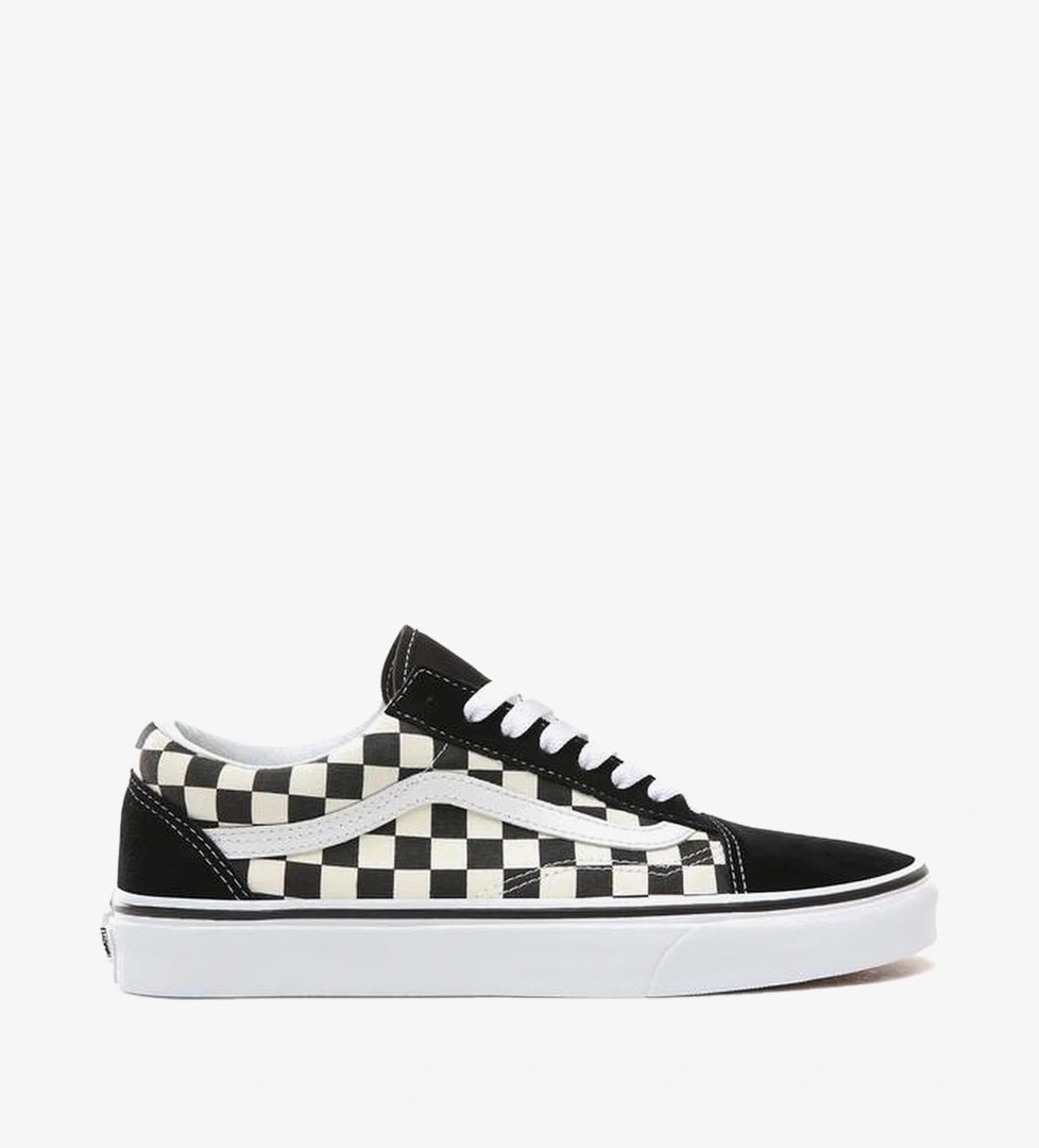 Vans  Primary Check Old Skool Siyah - Bej Unisex Sneaker