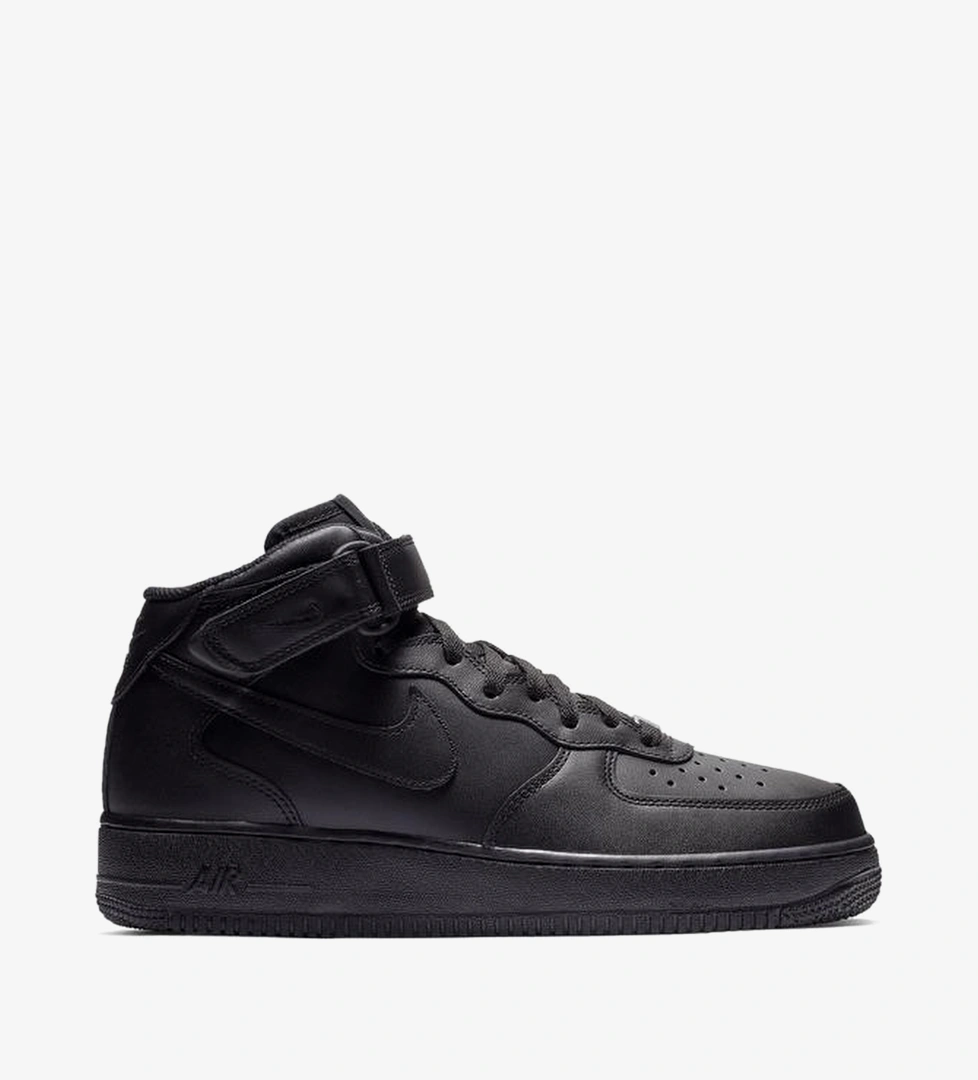Nike Air Force 1 Mid '07 Erkek Siyah Spor Ayakkabı