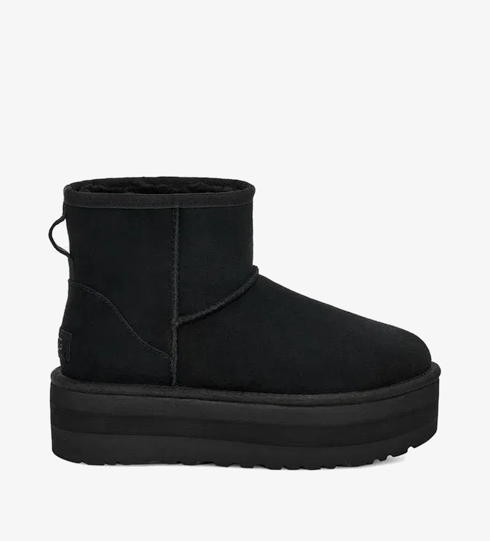 UGG Classic Mini Platform Kadın Siyah Bot