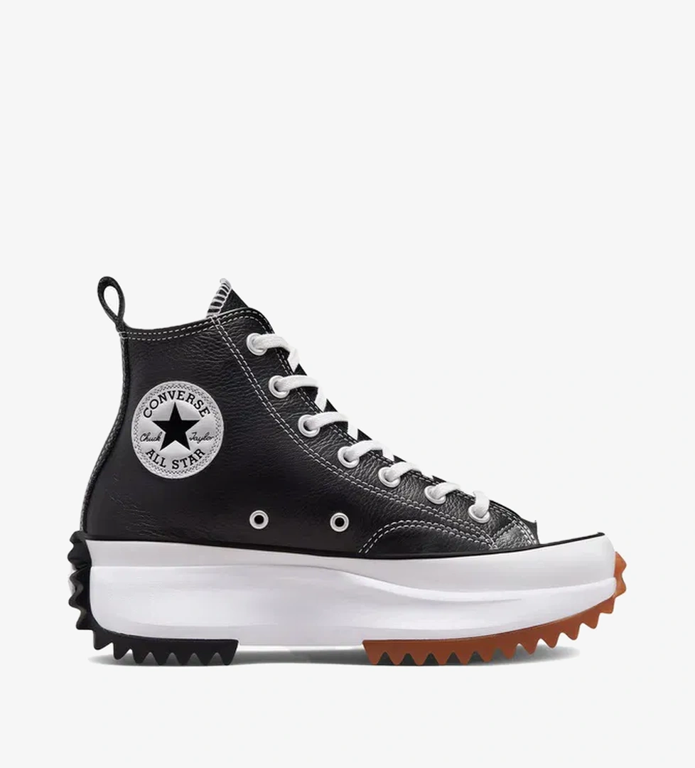 Converse Run Star Hike Platform Foundational Leather Unisex Siyah Sneaker