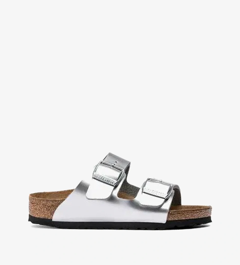 Birkenstock Arizona Bf Electric Metallic Çocuk Gri Terlik - Görsel 1