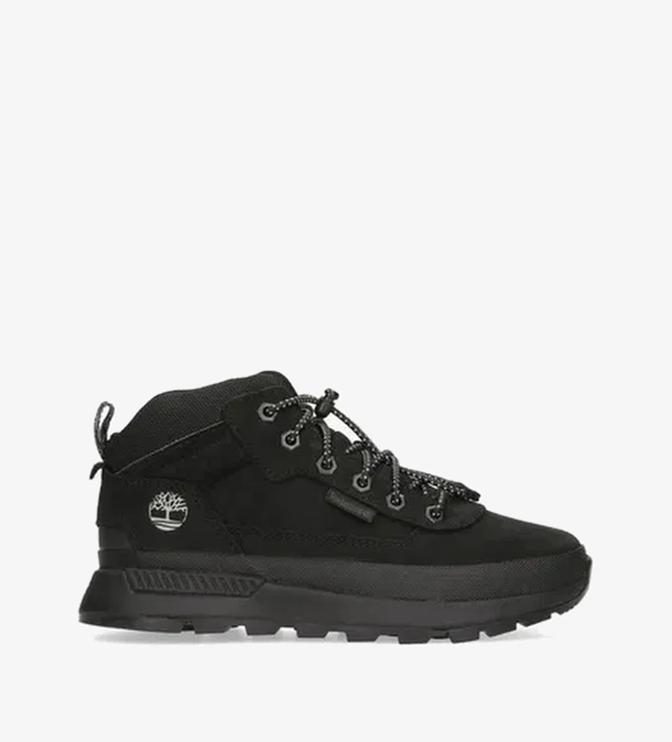 Timberland Mid Lace Up Çocuk Siyah Outdoor Bot