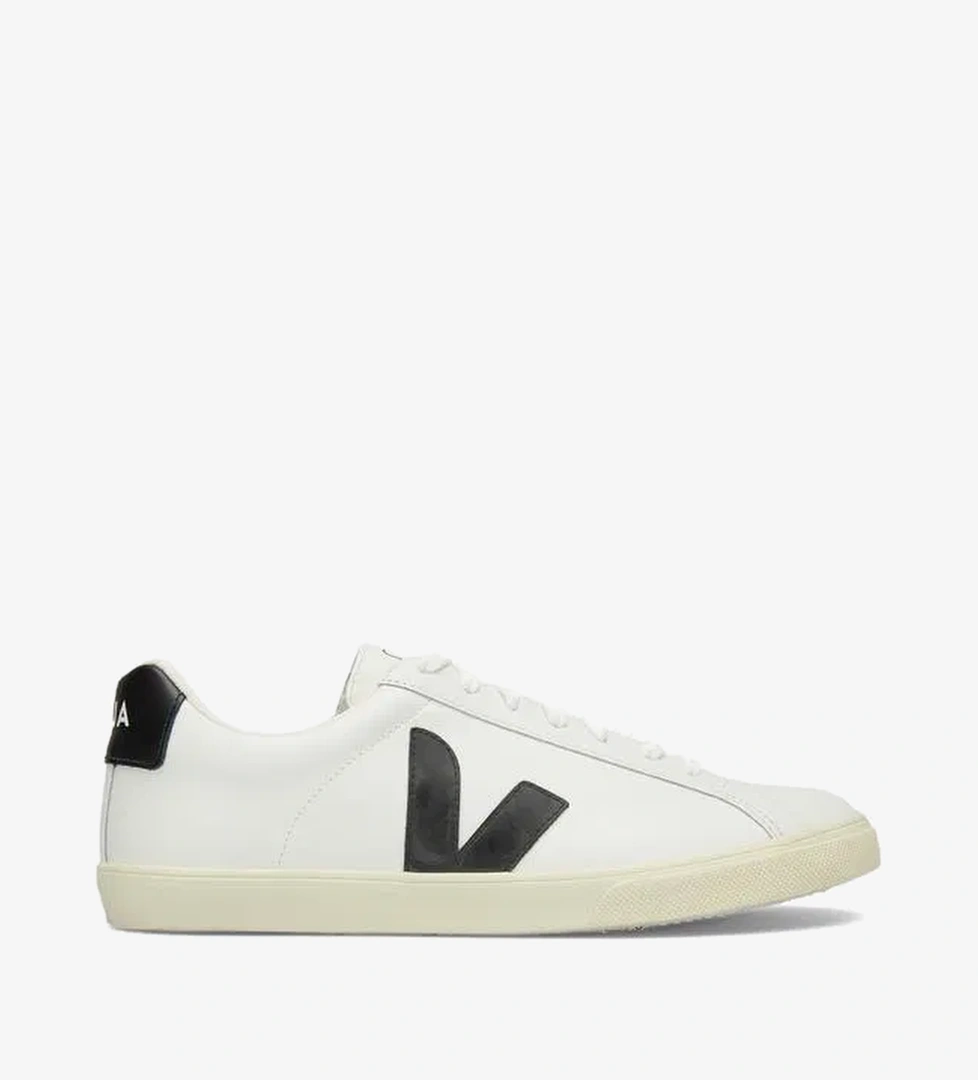 Veja Esplar Logo Leather Erkek Beyaz Sneaker - Görsel 1