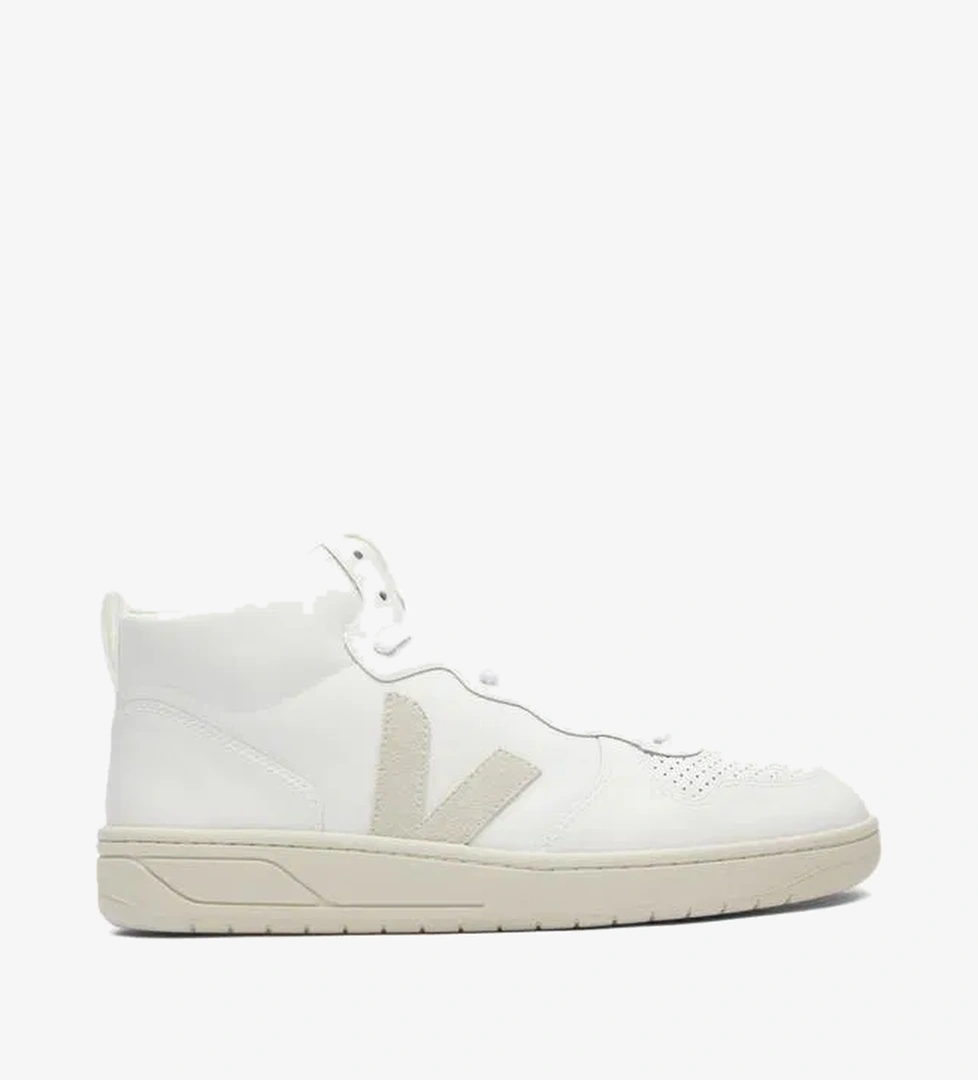 Veja V15 Leather Erkek Beyaz Sneaker