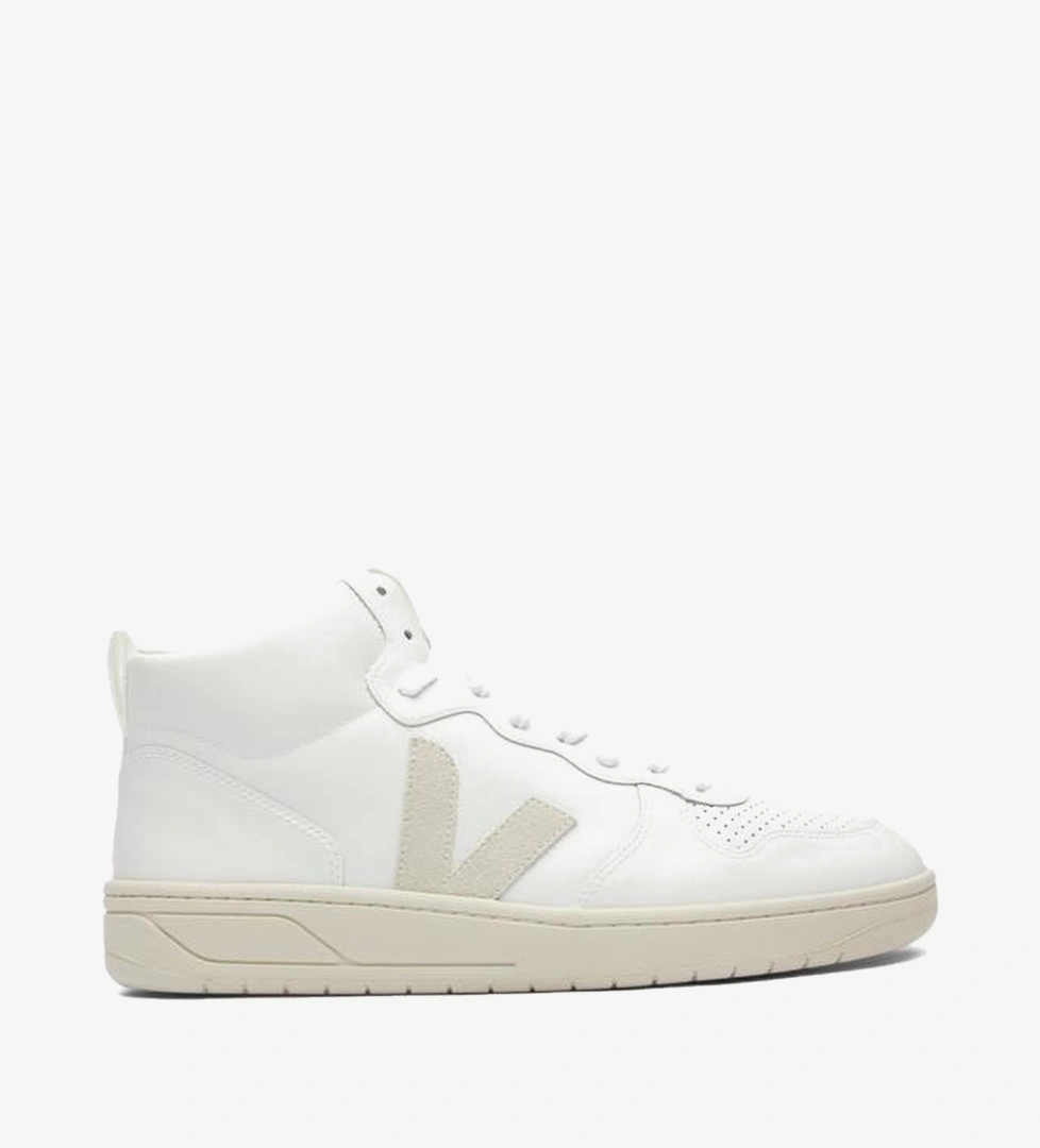 Veja V15 Leather Erkek Beyaz Sneaker