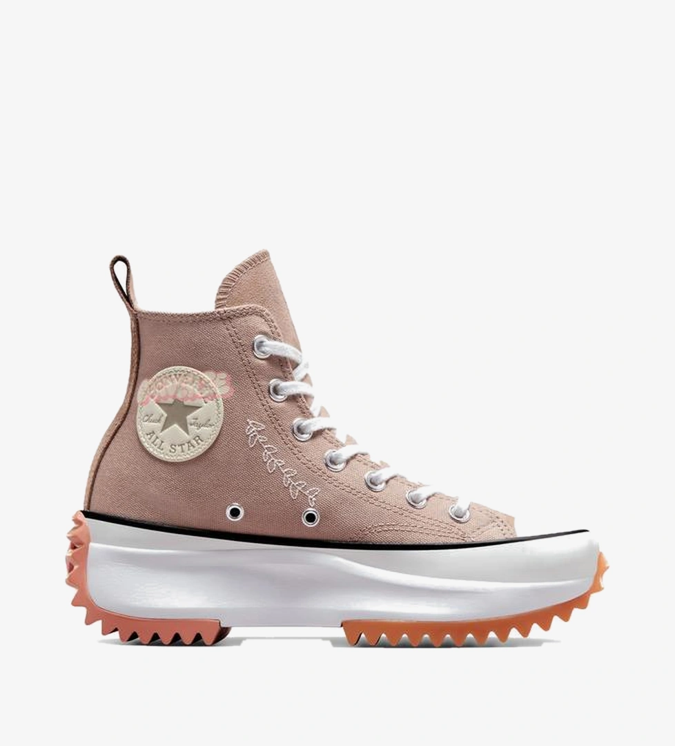 Converse Run Star Hike Platform Scribble Unisex Bej Sneaker