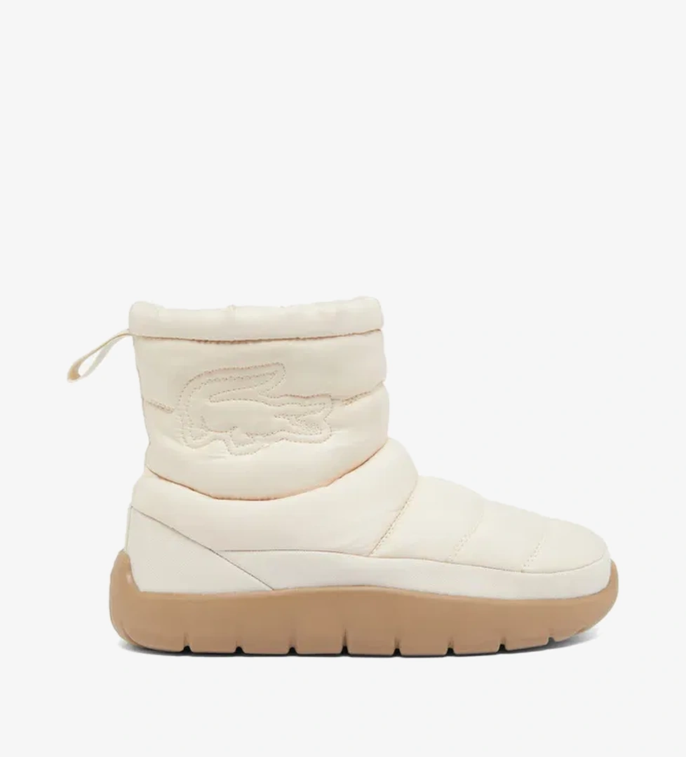 Lacoste Serve Slipper Mid Kadın Beyaz/Kahverengi Bot - Görsel 1