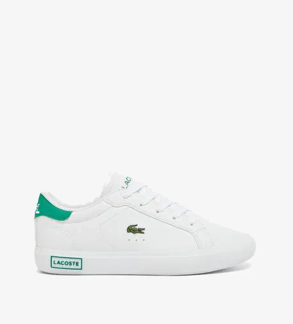 Lacoste Powercourt Bebek Beyaz/Yeşil Sneaker