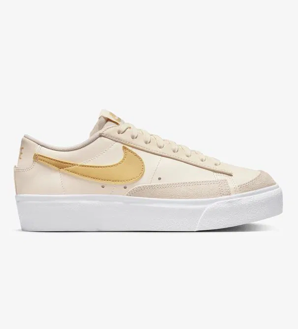 Nike Blazer Low Platform Kadın Krem Spor Ayakkabı