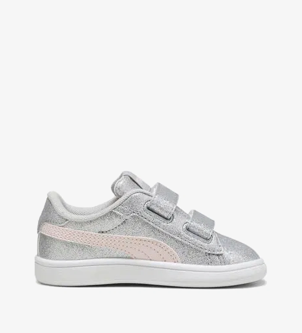 Puma Smash 3.0 Glit Glam V Bebek Gri Spor Ayakkabı