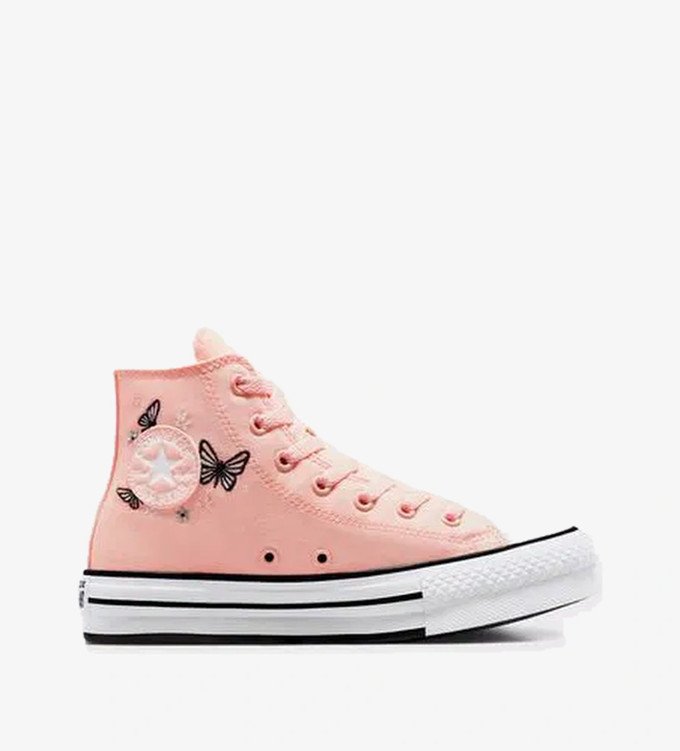 Converse Chuck Taylor All Star EVA Lift Butterflies Çocuk Pembe Platform Sneaker
