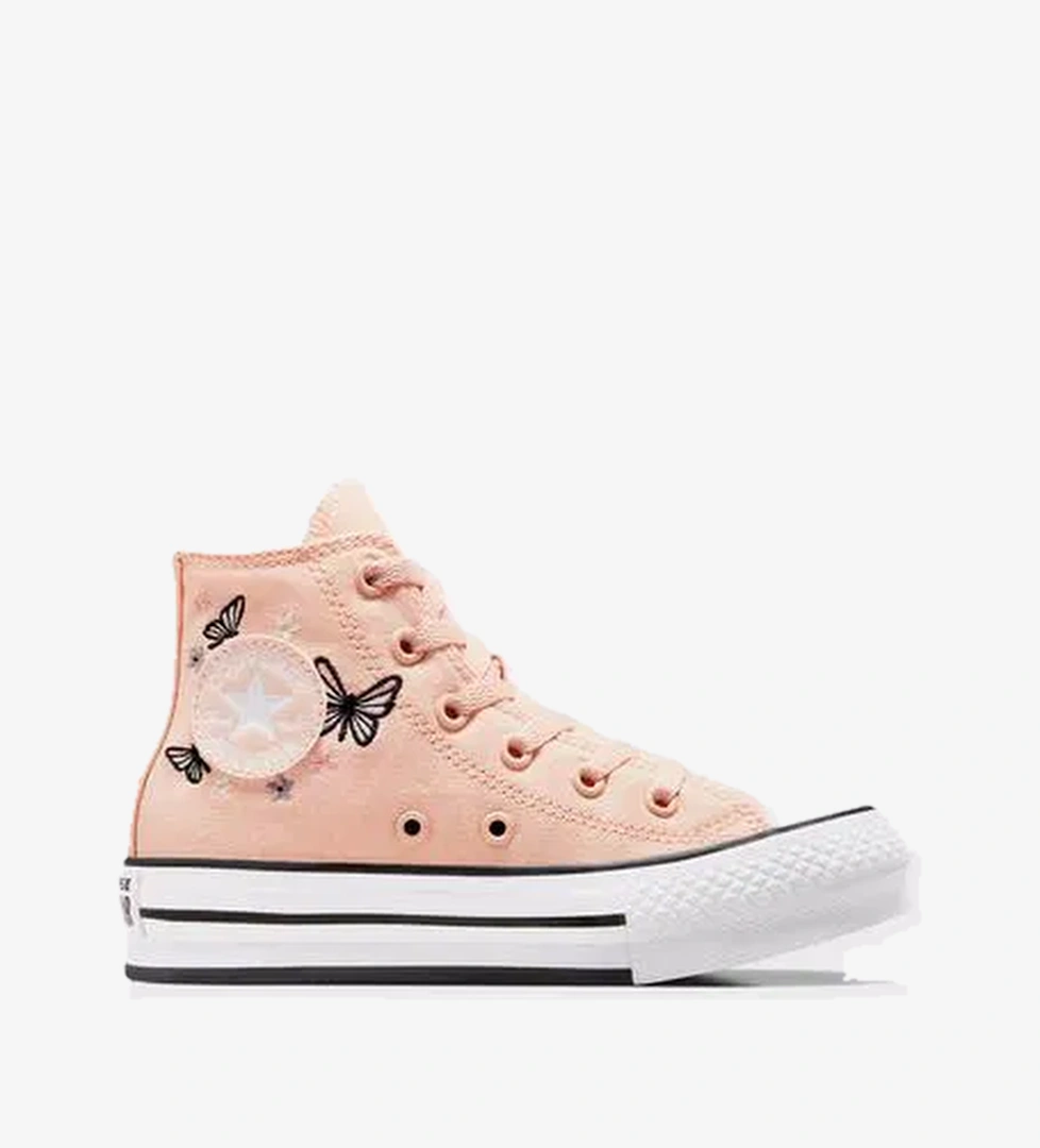 Converse Chuck Taylor All Star EVA Lift Butterflies Çocuk Pembe Platform Sneaker
