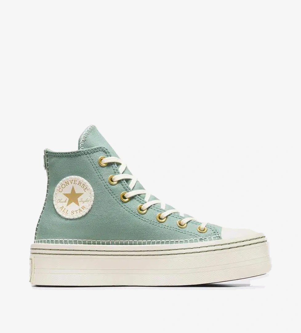 Converse Chuck Taylor All Star Lift Unisex Yeşil Platform Sneaker