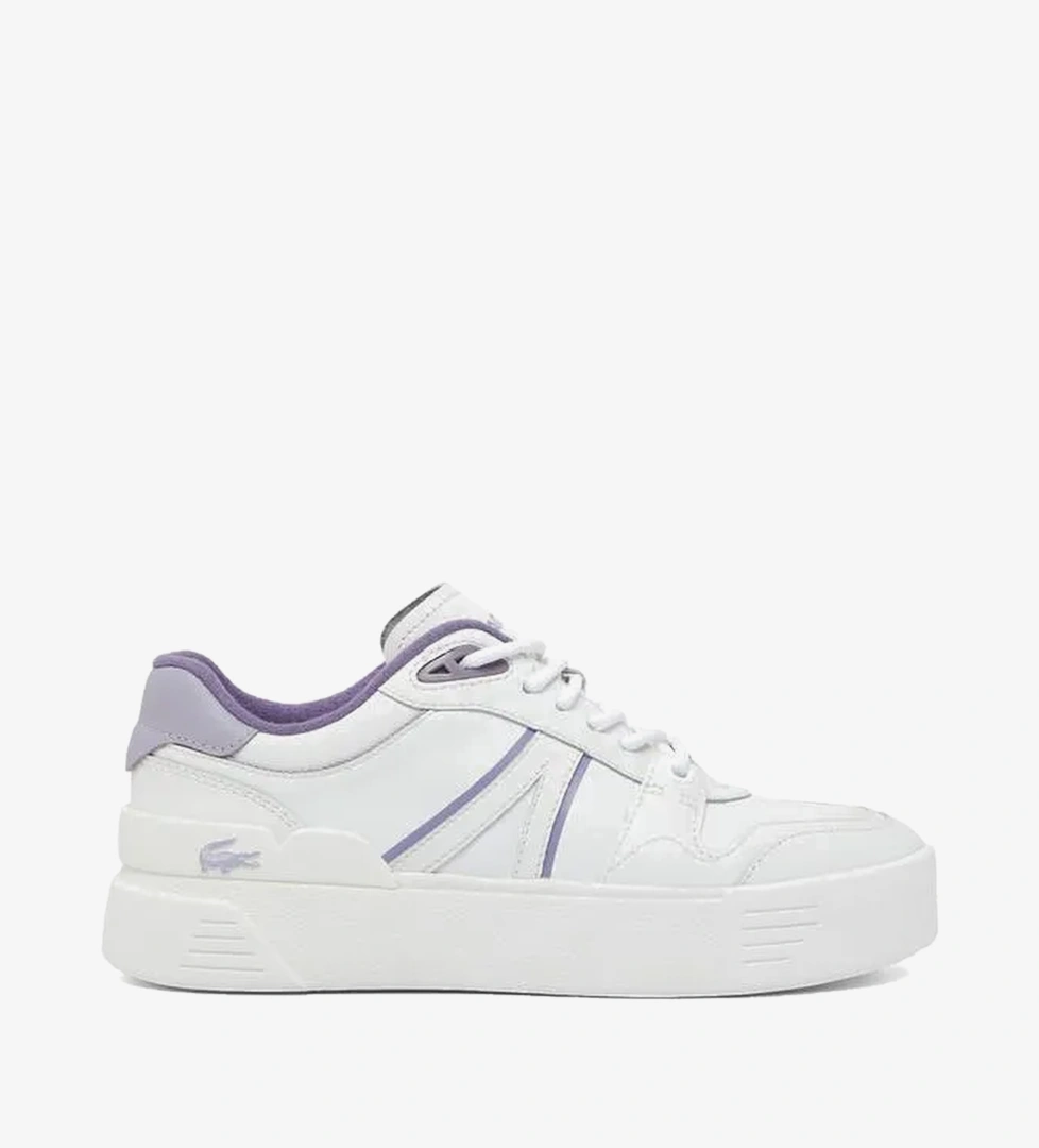 Lacoste L002 Evo Kadın Beyaz/Mor Sneaker