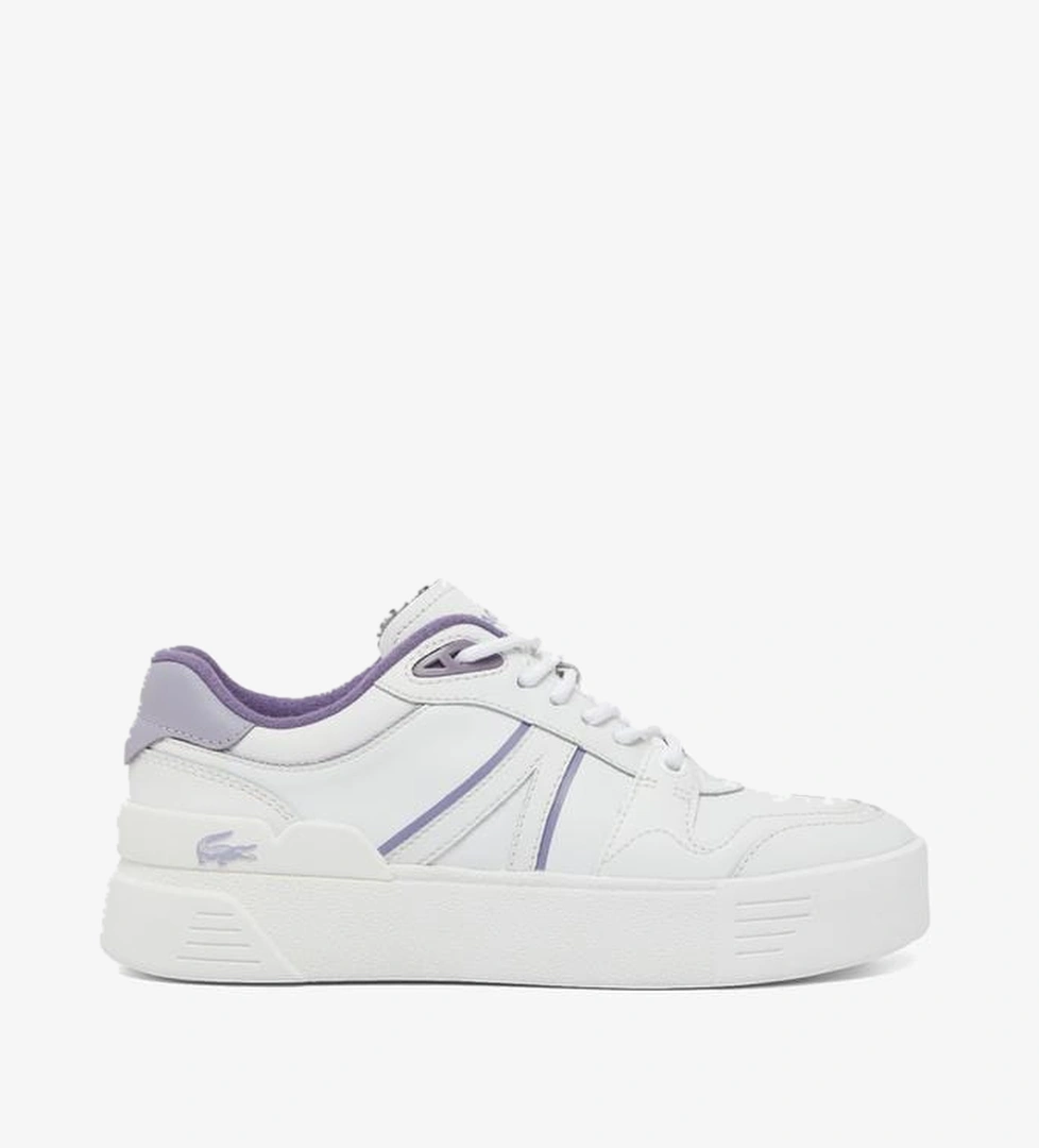 Lacoste L002 Evo Kadın Beyaz/Mor Sneaker