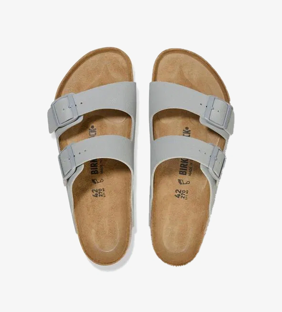 Birkenstock Arizona Bf Saffiano Erkek Gri Terlik