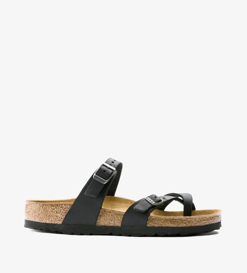 Birkenstock Mayari Leoi Kadın Siyah Parmak Arası Terlik