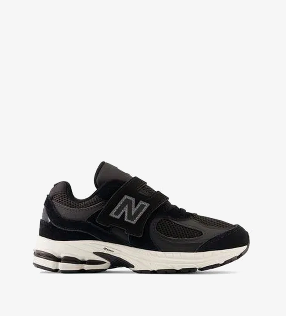 New Balance 2002 Lifestyle Çocuk Siyah Spor Ayakkabı - Görsel 1