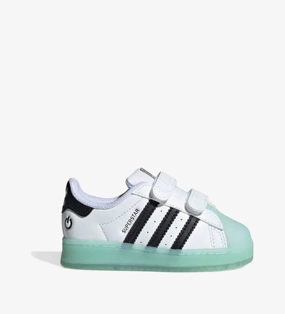 adidas Superstar Led Lights Comfort Closure Bebek Yeşil Beyaz Led Işıklı Spor Ayakkabı - Görsel 1