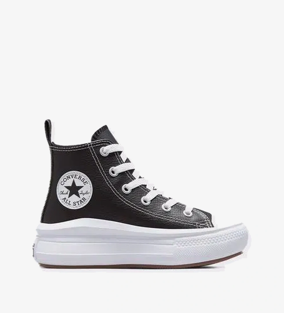 Converse Chuck Taylor All Star Move Platform Çocuk Siyah Deri Sneaker