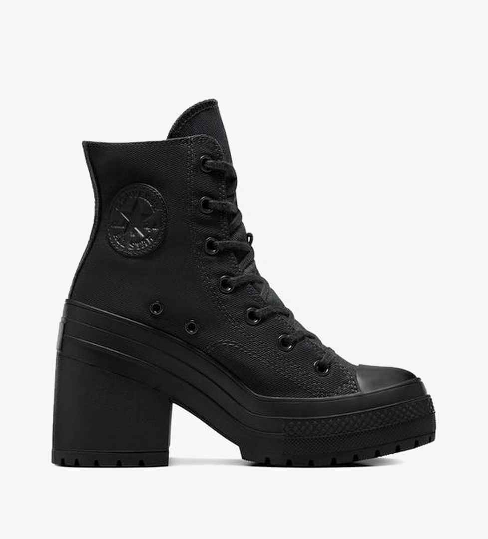 Converse Chuck 70 De Luxe Heel Unisex Siyah Platform Sneaker - Görsel 1