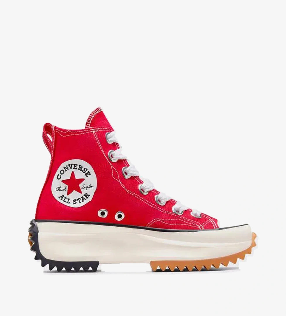 Converse Run Star Hike Unisex Kırmızı Platform Sneaker - Görsel 1