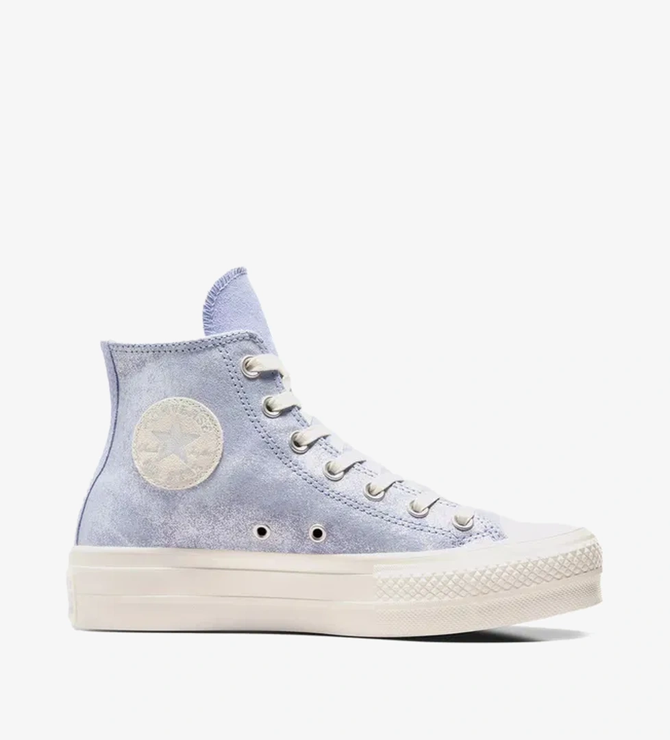 Converse Chuck Taylor All Star Lift Kadın Lila Süet Platform Sneaker